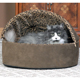 Deluxe Thermo-Kitty Bed Mocha/Leopard