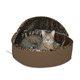 Deluxe Thermo-Kitty Bed Mocha/Leopard