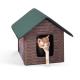 Outdoor Kitty House, Log Cabin, Unheated