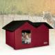Outdoor Kitty House Extra-Wide, Unheated, Barn Red