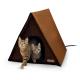 Outdoor Heated Multi-Kitty A-Frame, Heated