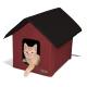 Outdoor Heated Kitty House, Barn Red
