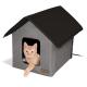 Outdoor Heated Kitty House, Gray