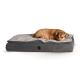 Feather-Top Ortho Bed MD, Charcoal/Gray