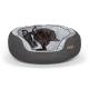 Round n' Plush Bolster Bed, Charcoal/Gray MD
