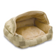 Hooded Lounge Sleeper Tan Patchwork 